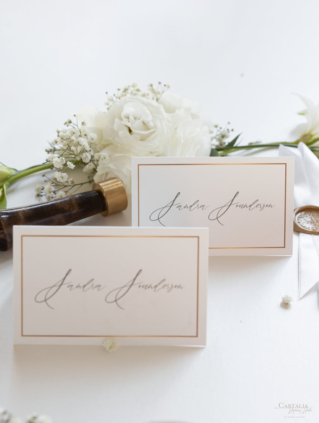 Classic Embossed Place Cards