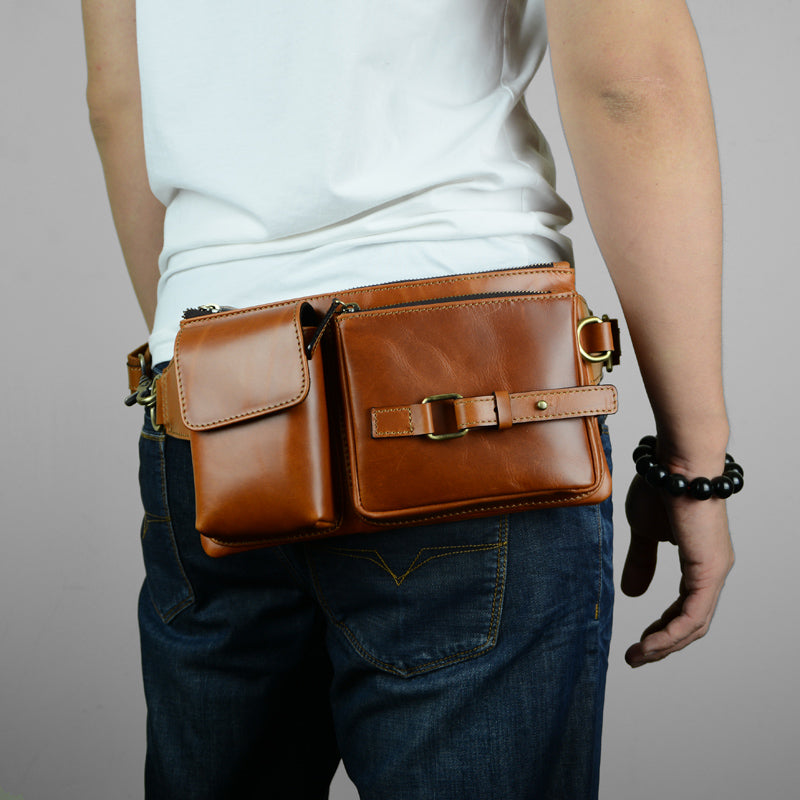 Men Male Casual Fanny Bag Waist Bag Money Phone Belt Bag Pouch