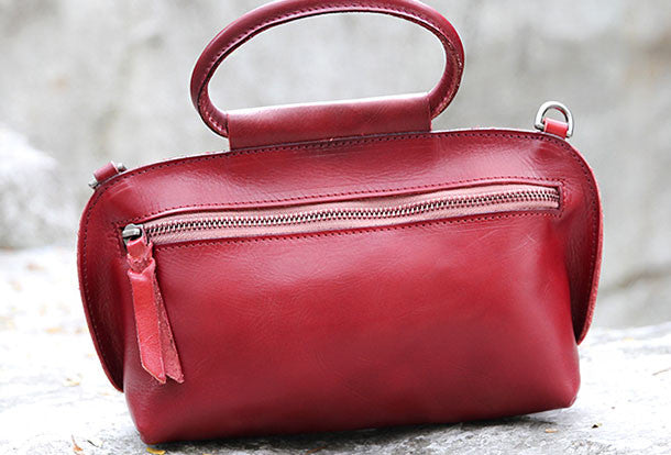 Handmade handbag purse leather crossbody bag purse shoulder bag for wo