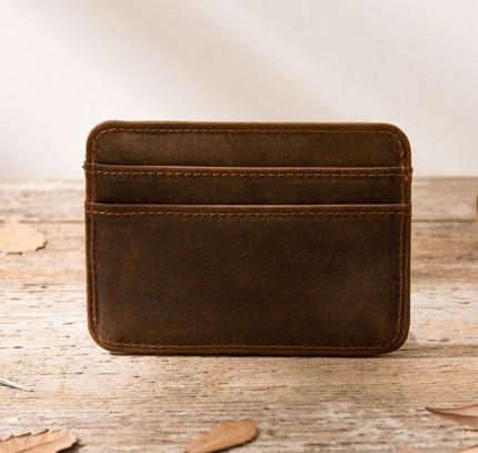 mens card case leather