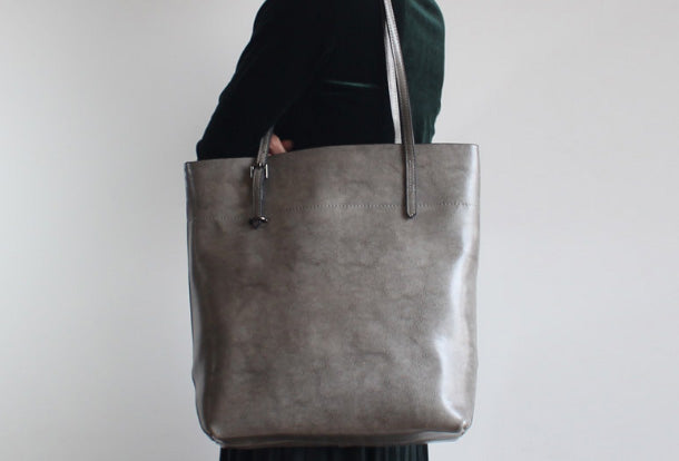 Handmade Leather Tote Purse Handbag Shoulder Bag Large for Women Leath