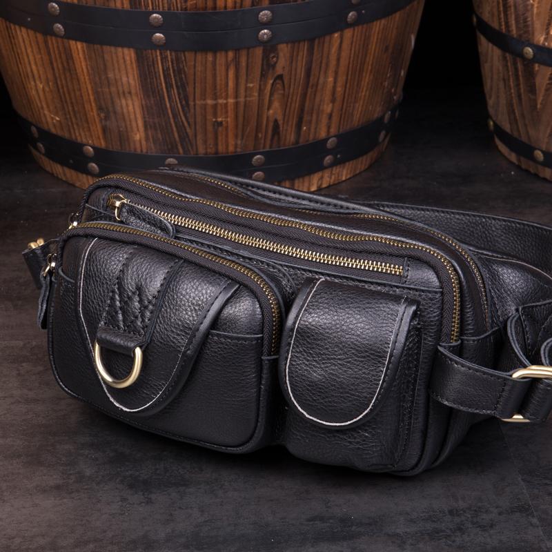 black waist bag mens