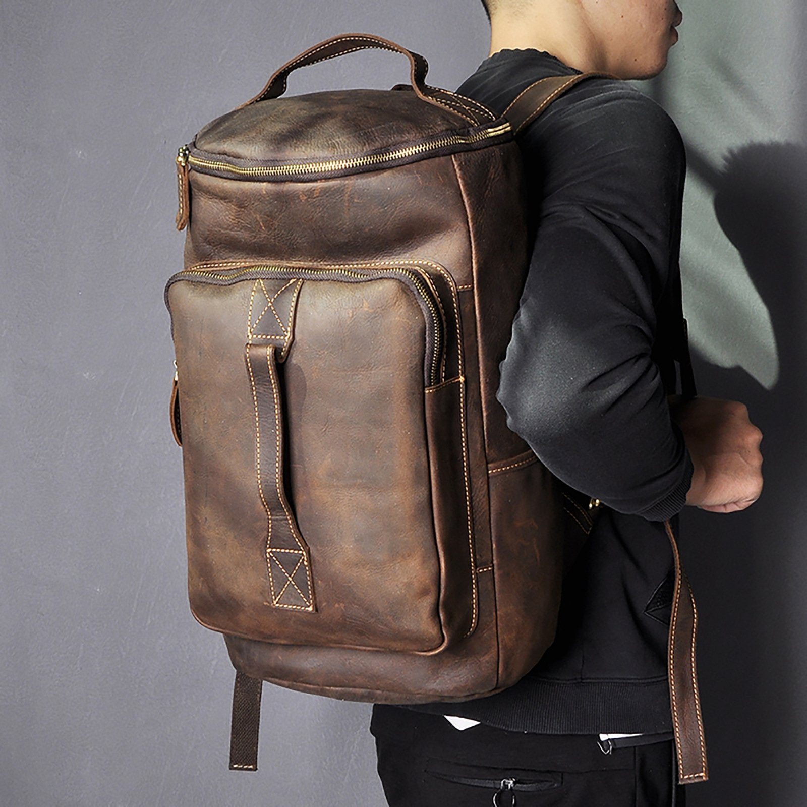 barrel travel backpack