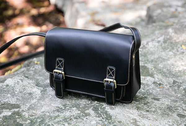 Genuine Leather Handbag Messenger Bag Crossbody Bag Shoulder Bag Purse