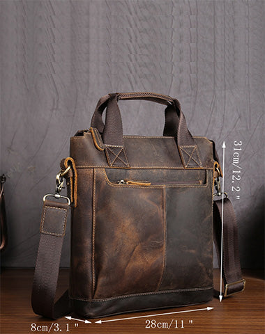 Vintage Leather Men Briefcases Work Bag Business Bag Laptop Bag For Me