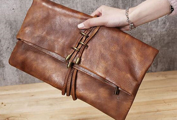 leather clutch purse