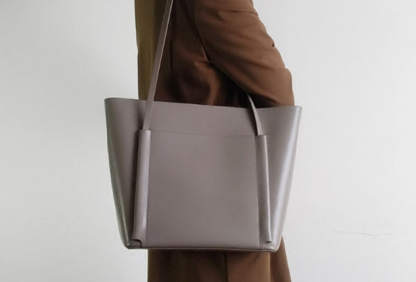 Genuine Leather Handbag purse Large Shoulder bag Tote Bag Shopper Bag