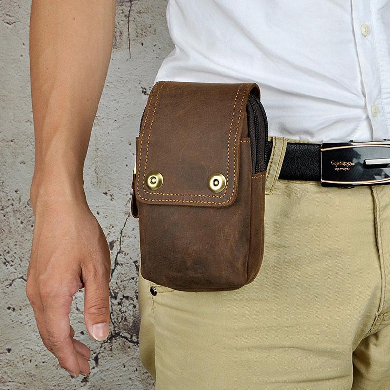 mens leather belt bag