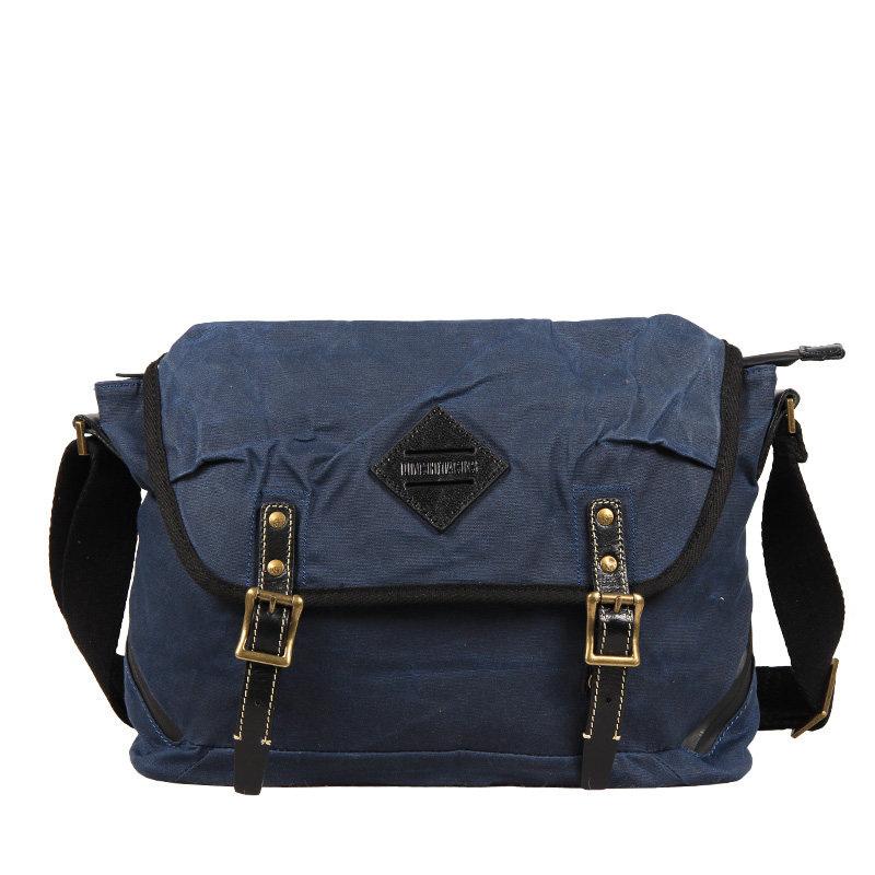 blue side bag