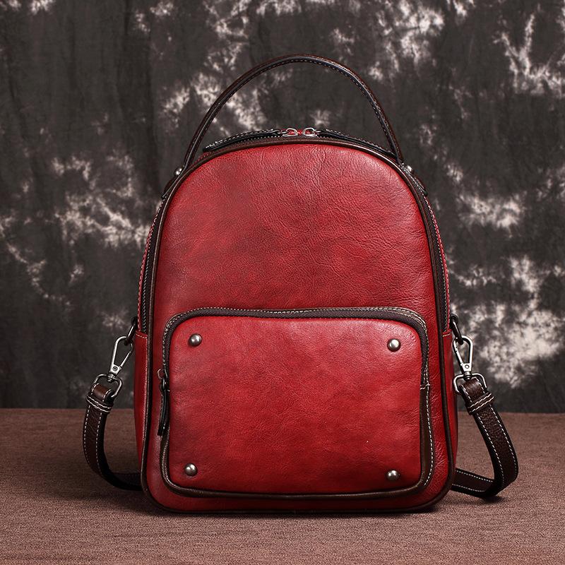 red backpack small