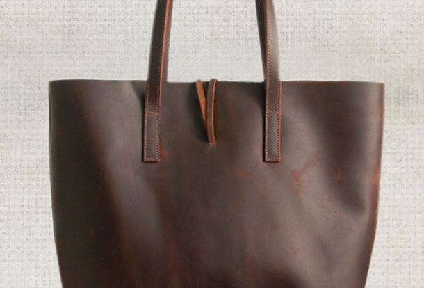 Handmade Leather handbag shoulder bag tote for women leather shopper b