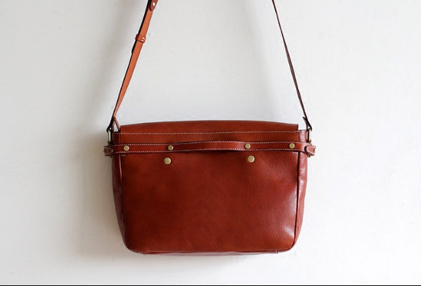 Handmade Leather bag for women leather shoulder bag crossbody bag mess