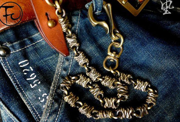 Brass biker trucker dragon hook wallet Chain for chain wallet biker wallet trucker wallet