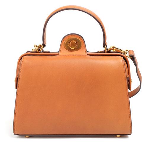 Fashion Womens Brown Leather Handbag Structured Satchel Handbag Brown