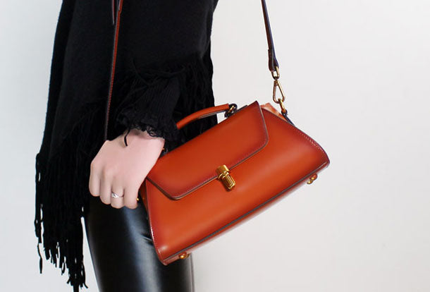 Genuine Leather handbag purse shoulder bag for women leather crossbody