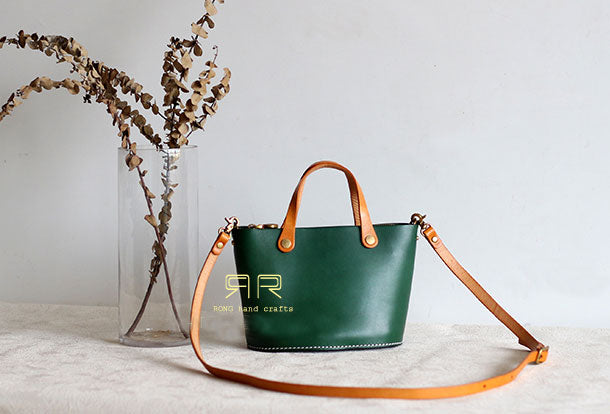 Womens Leather Bucket Bag Shopper Bag Leather Handbag Shoulder Bag for