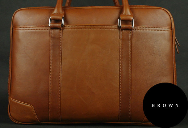 Large leather men Briefcase large vintage shoulder laptop Briefcase Tr