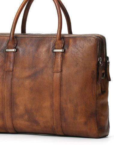 HANDMADE LEATHER MEN BRIEFCASE MESSENGER LARGE VINTAGE SHOULDER LAPTOP BAG VINTAGE BAG