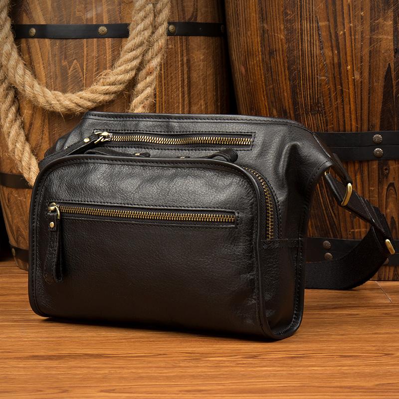 black waist bag mens