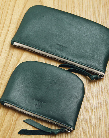 GENUINE LEATHER SHORT LONG WALLET ZIPPER SLIM WALLET COIN CHANGE CARD WALLET PURSE FOR WOMEN