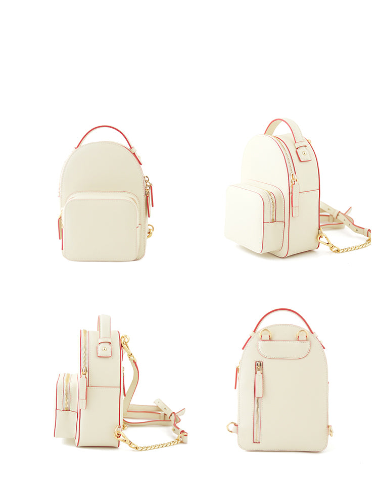 white mini backpacks