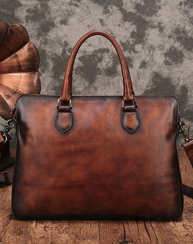 GENUINE LEATHER MENS COOL BRIEFCASE MESSENGER BAG IPAD BAG CHEST BAG BIKE BAG CYCLING BAG FOR MEN