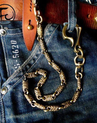 BRASS BIKER TRUCKER DRAGON HOOK WALLET CHAIN FOR CHAIN WALLET BIKER WALLET TRUCKER WALLET