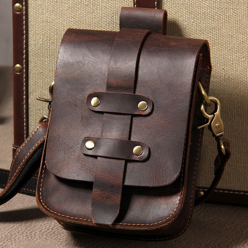 genuine leather belt bag