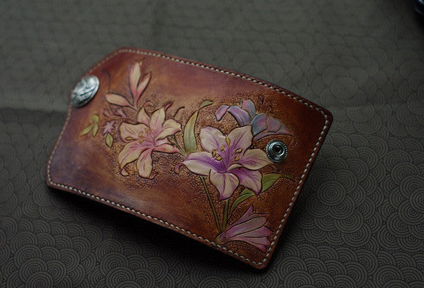 leather wallet painting