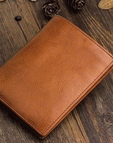 Cool Leather Mens Slim Leather billfold 