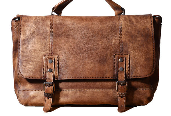 Handmade leather men messenger Bag Cool Shoulder Bags Travel Messenger