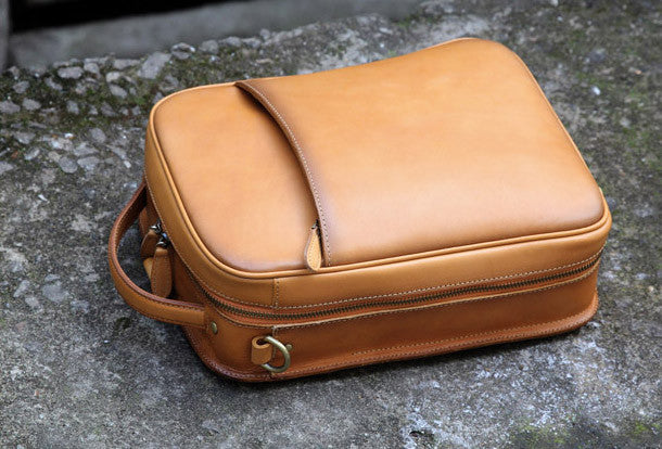 Handmade vintage womens leather messenger bag Backpack shoulder bag fo