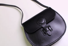 Handmade Leather satchel bag shoulder bag black coffee yellow for women leather crossbody bag