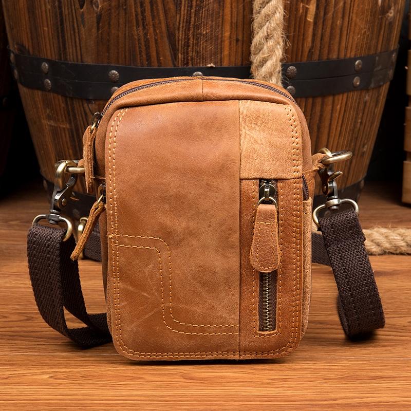 Men Brown Side Fancy Bag