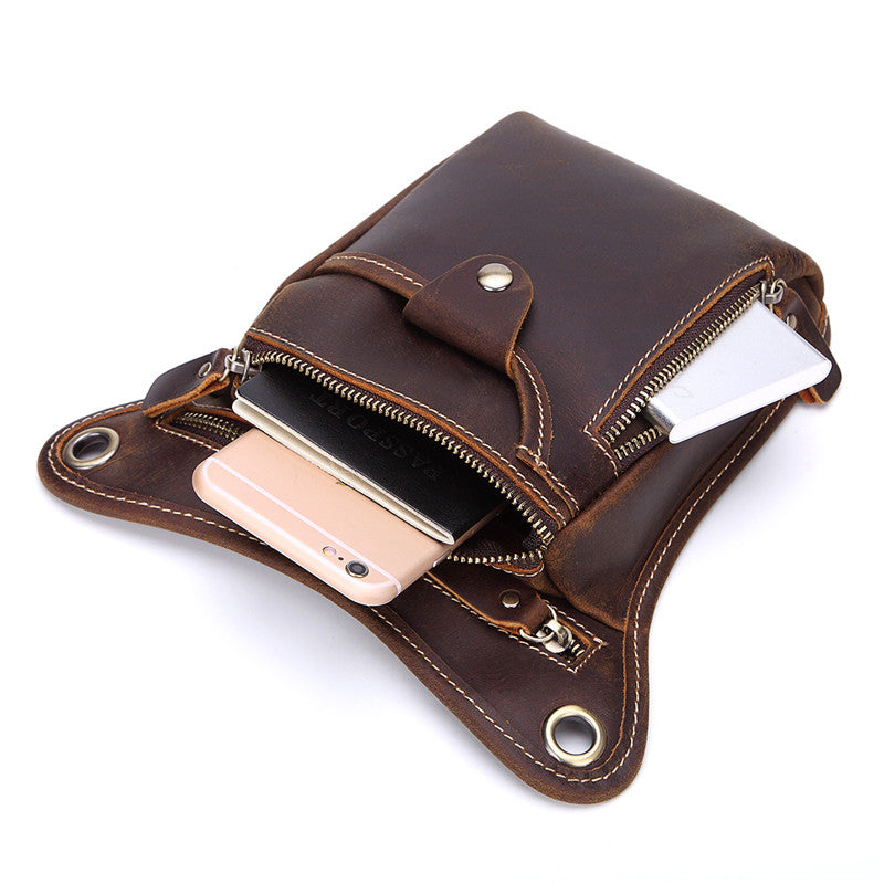 Leather BELT BAG Belt Pouch for men Waist Bag Shoulder Bag For Men