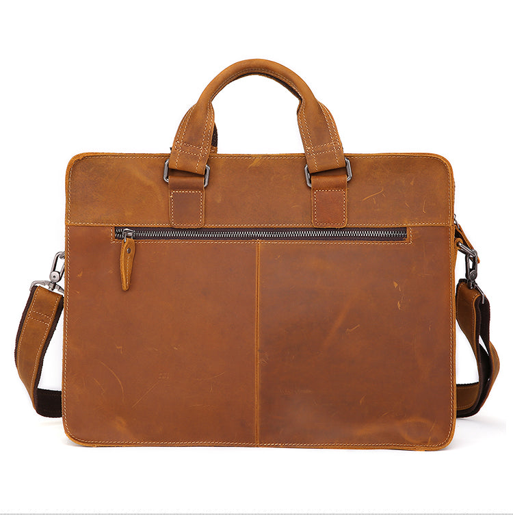 Leather Vintage Mens Briefcase Lawyer Briefcases Laptop Briefcase Busi