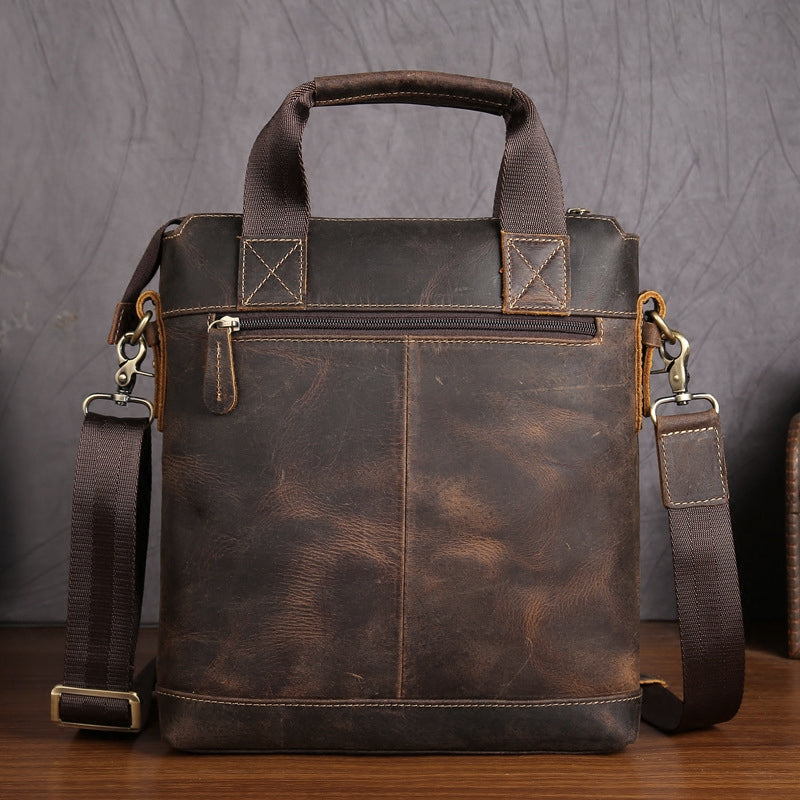 Vintage Leather Men Briefcases Work Bag Business Bag Laptop Bag For Me