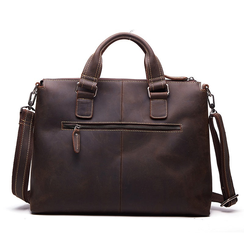 Vintage Leather Men Briefcase Work Bag Business Bag Laptop Bags For Me