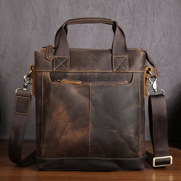Vintage Leather Men Briefcases Work Bag Business Bag Laptop Bag For Me