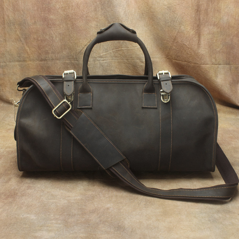 Leather Mens Weekender Bags Vintage Travel Bag Duffle Bag