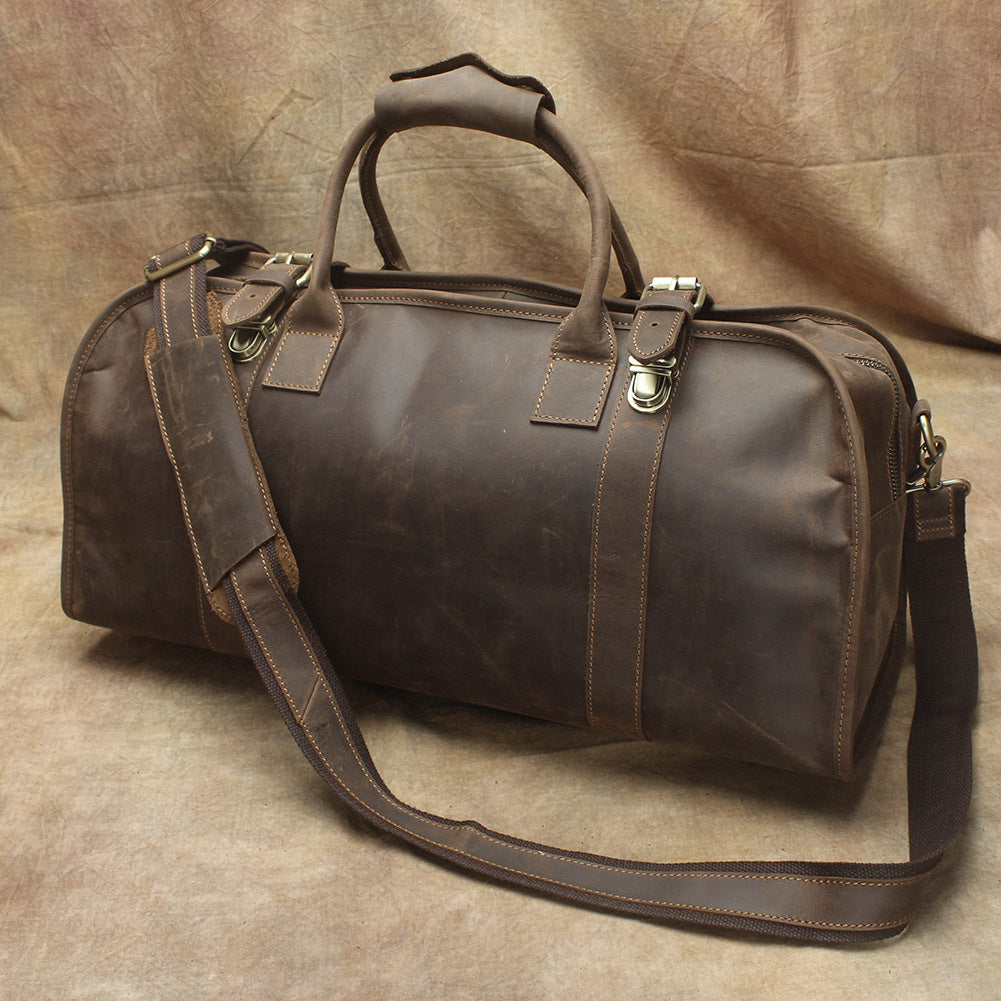 Leather Mens Weekender Bags Vintage Travel Bag Duffle Bag