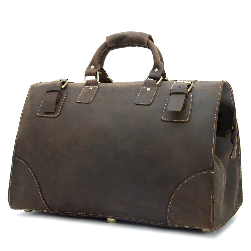 Leather Mens Large Weekender Bag Vintage Travel Bag Duffle Bag Bag for