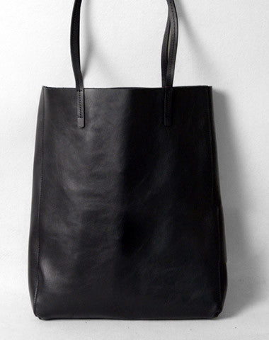 big black leather shoulder bags