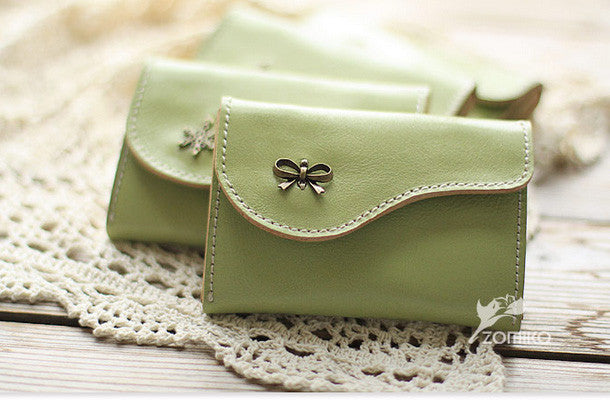 Green Womens Wallet Cute Womens Wallet, Green