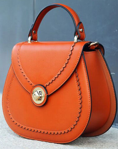 Genuine Leather round crossbodybag handbag shoulder bag for women leat