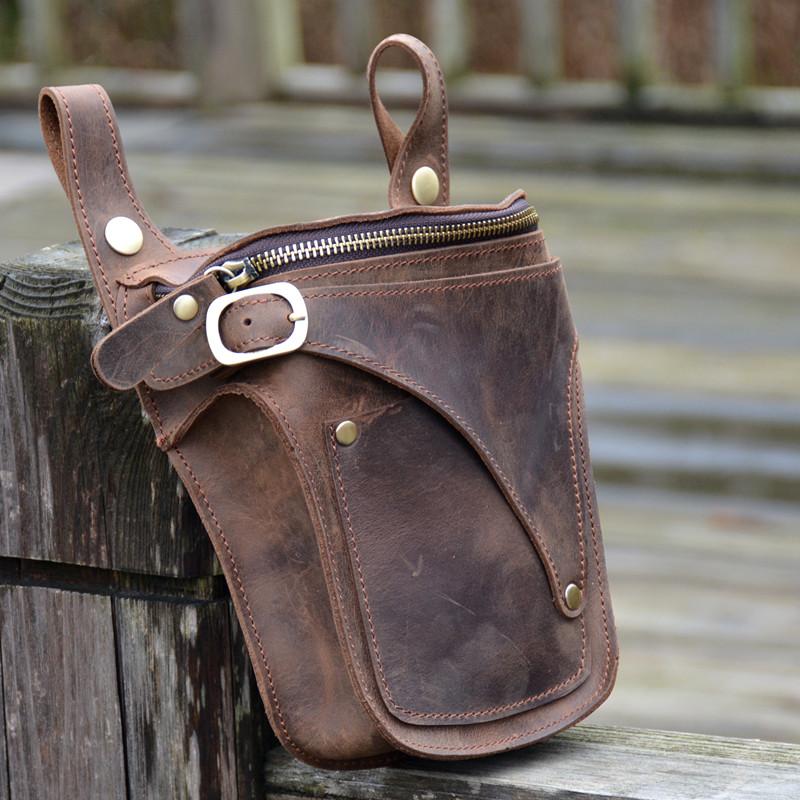 leather waist pouch