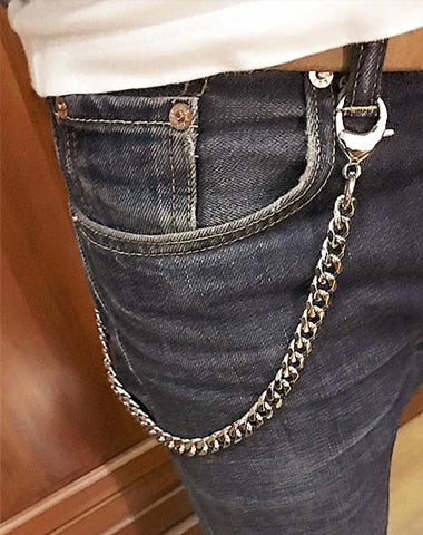 silver chain for pants