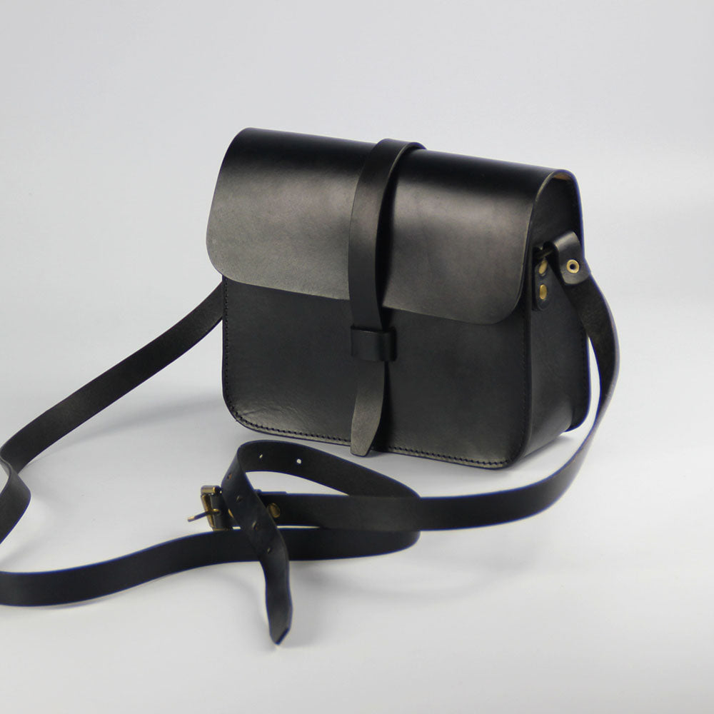 handmade leather crossbody bag