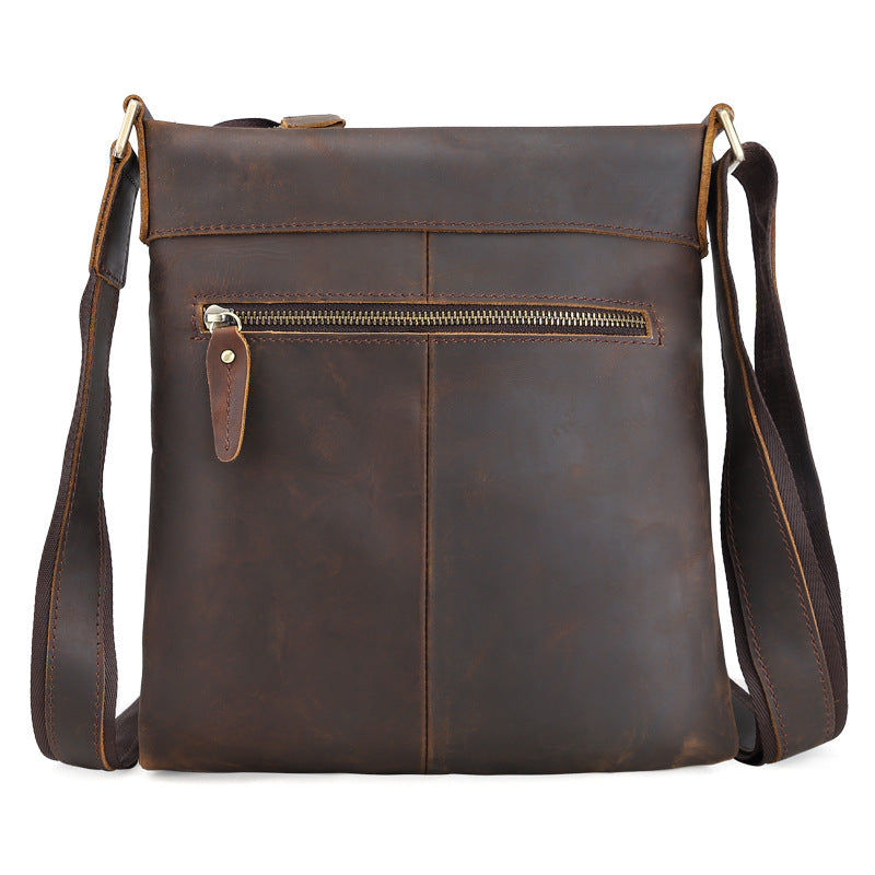 Genuine Leather Vintage Cool Small Shoulder Bag Messenger Bag Crossbod