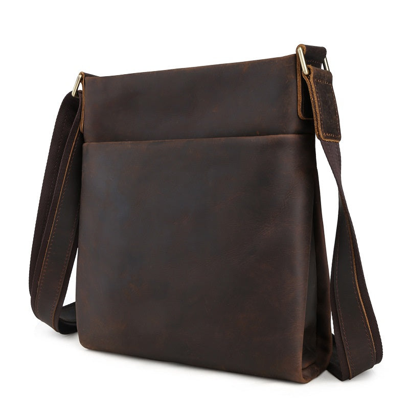 Genuine Leather Vintage Cool Small Shoulder Bag Messenger Bag Crossbod